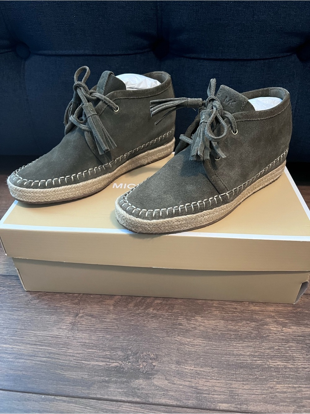 Michael Kors Kendrick Lace Up Moccasin Style Bootie - Picture 7 of 15
